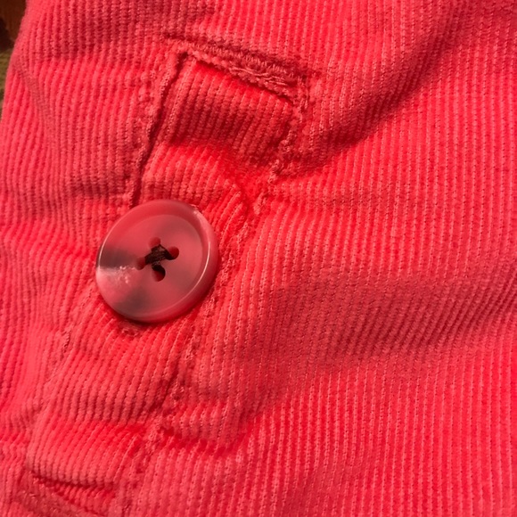 Old Navy Pink Corduroy Full-Zip Jacket Hood Excellent Condition Size 6-12 mo - Picture 3 of 6